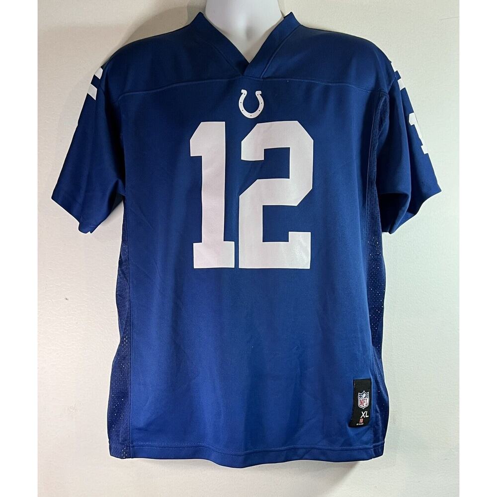 NFL Team Apparel Indianapolis Colts #12 Andrew Luck NFL Jersey - Youth XL